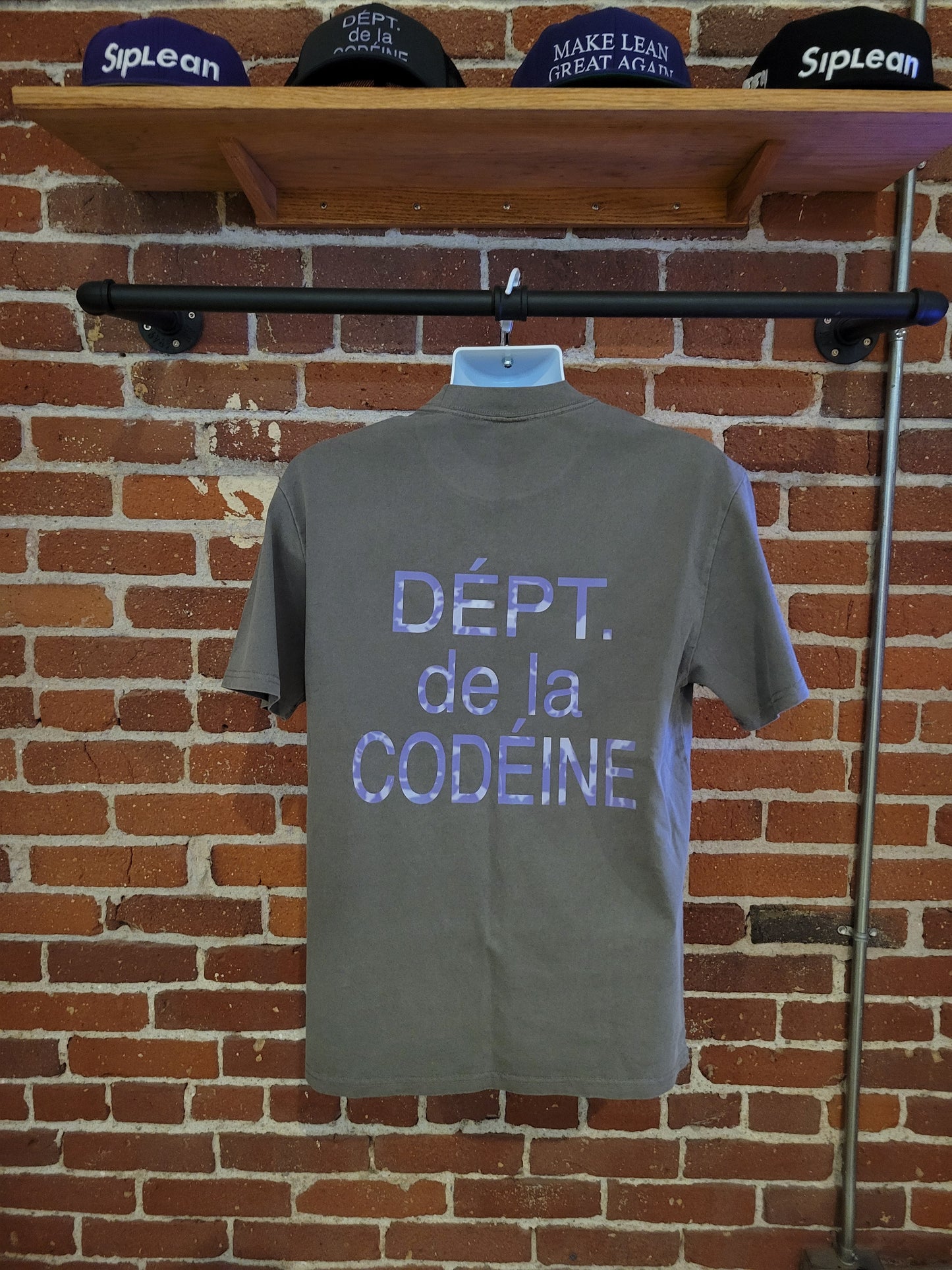 Dept. de la Codeine Tee Faded Charcoal Shirt