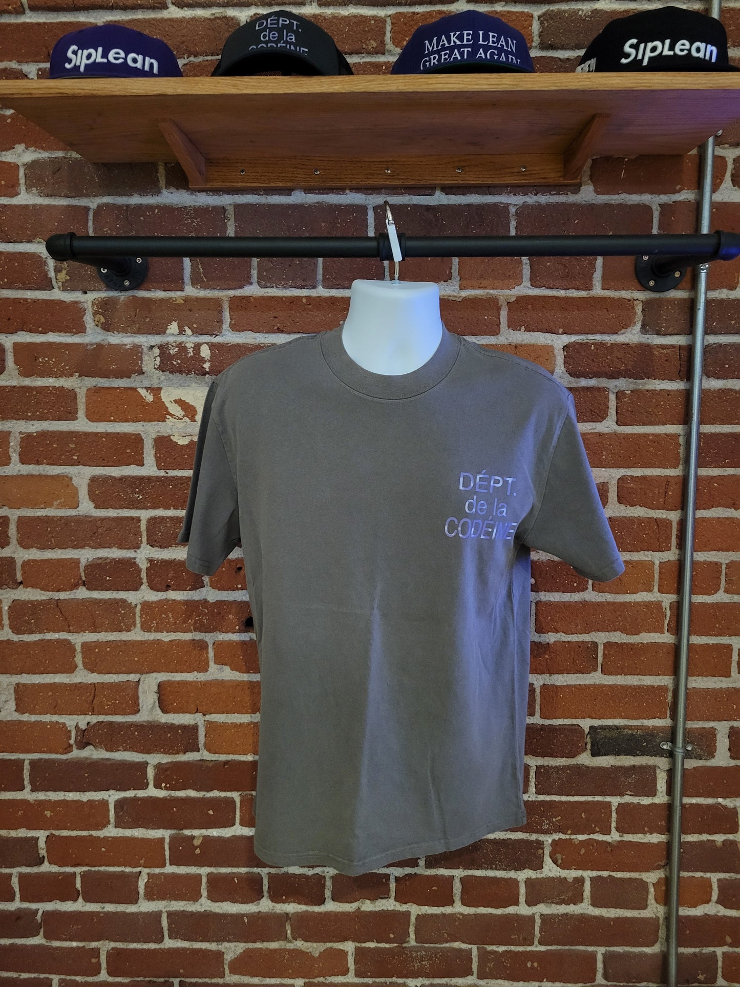 Dept. de la Codeine Tee Faded Charcoal Shirt