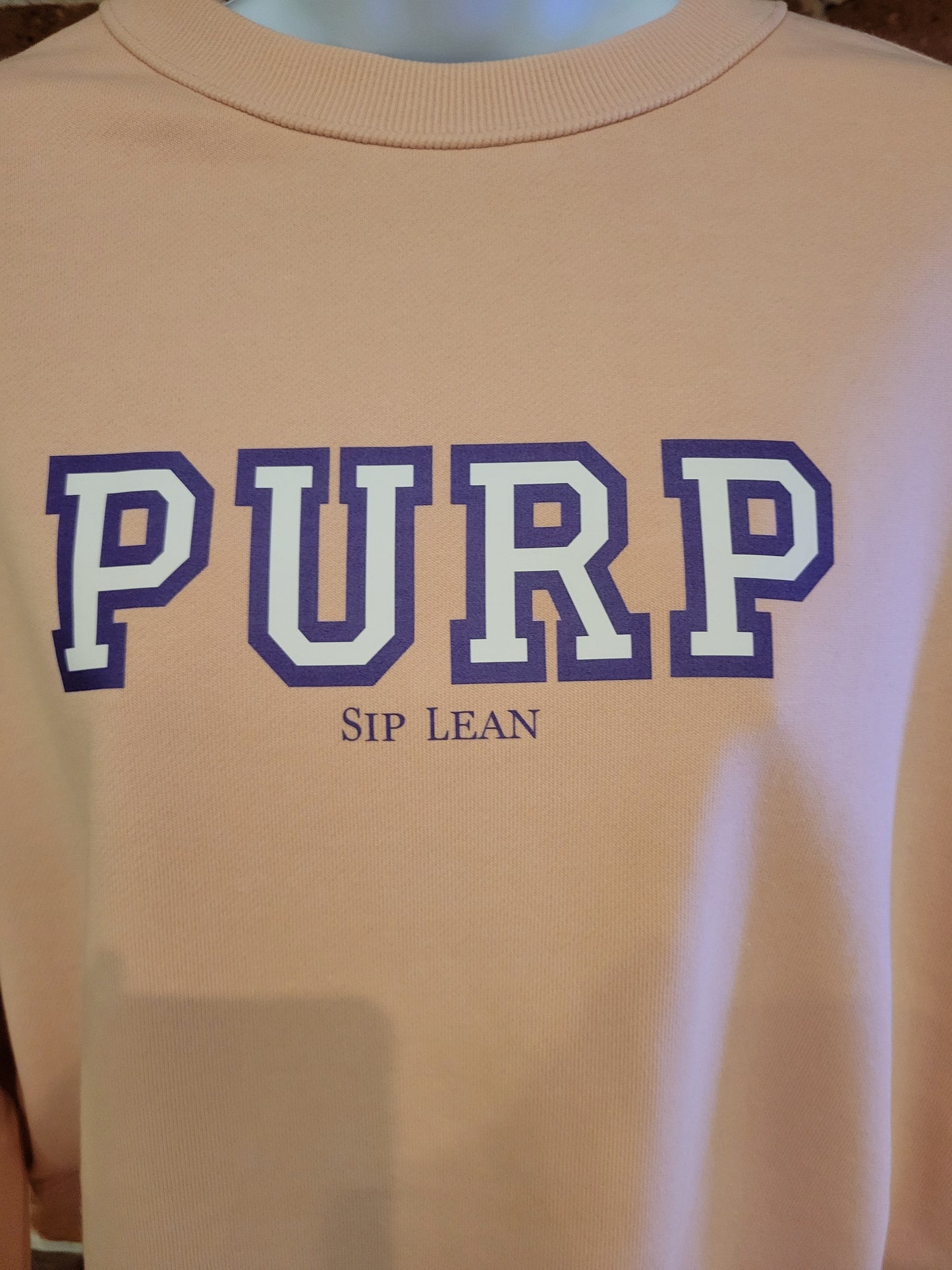 Women's "PURP" French Terry CropTop Sweatshirt