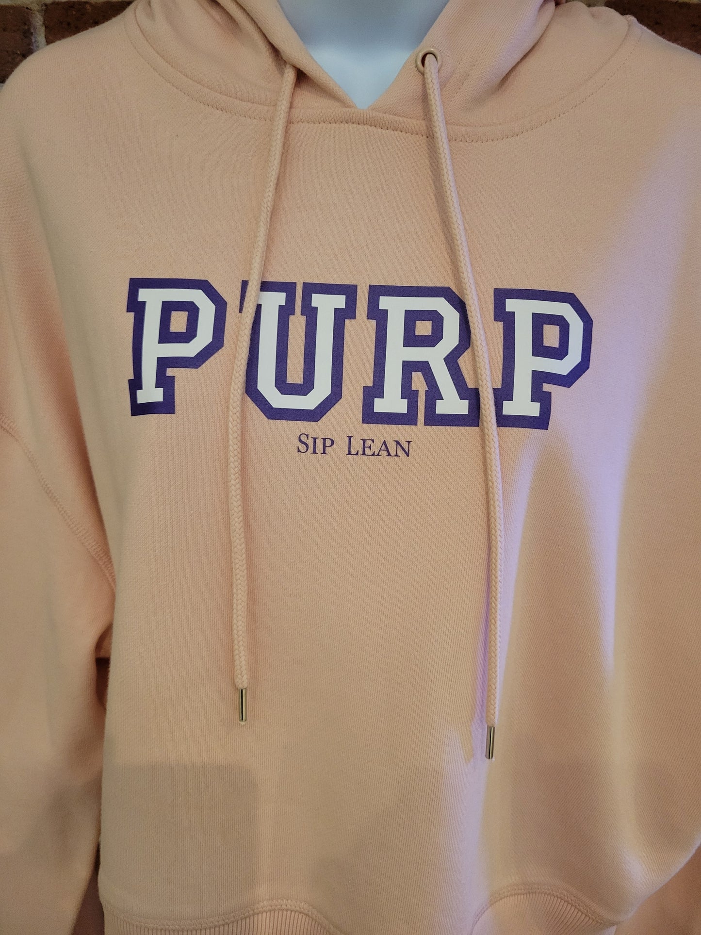Women's "PURP" Heavyweight CropTop Hooded Sweatshirt