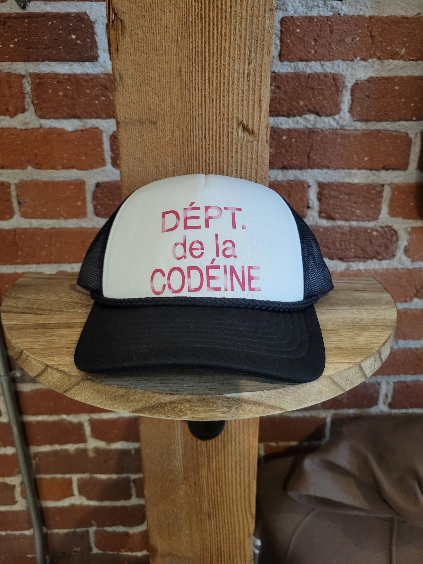 Siplean "Codeine Dept" White/Black Trucker Hat