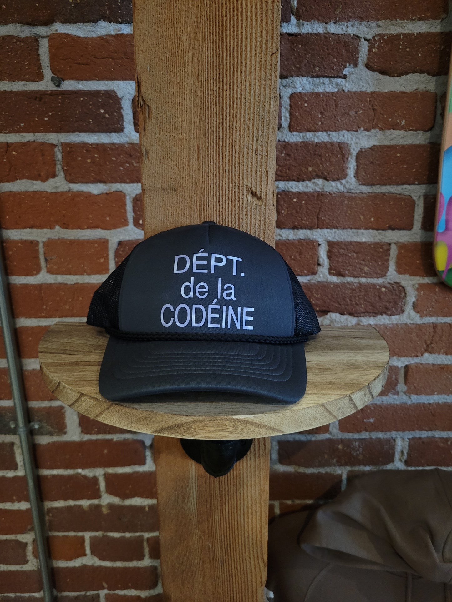 Siplean "Codeine Dept" Black Trucker Hat