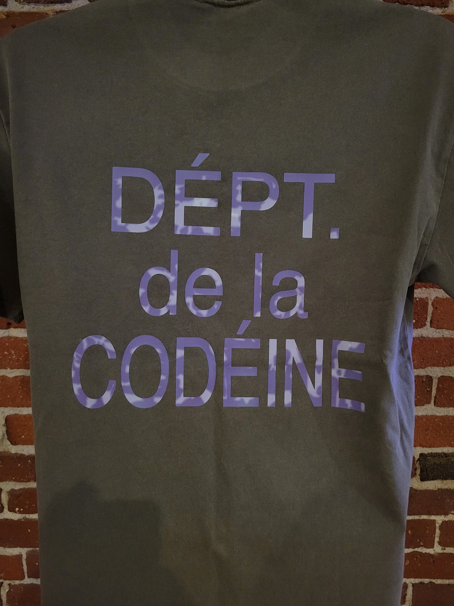 Dept. de la Codeine Tee Faded Charcoal Shirt