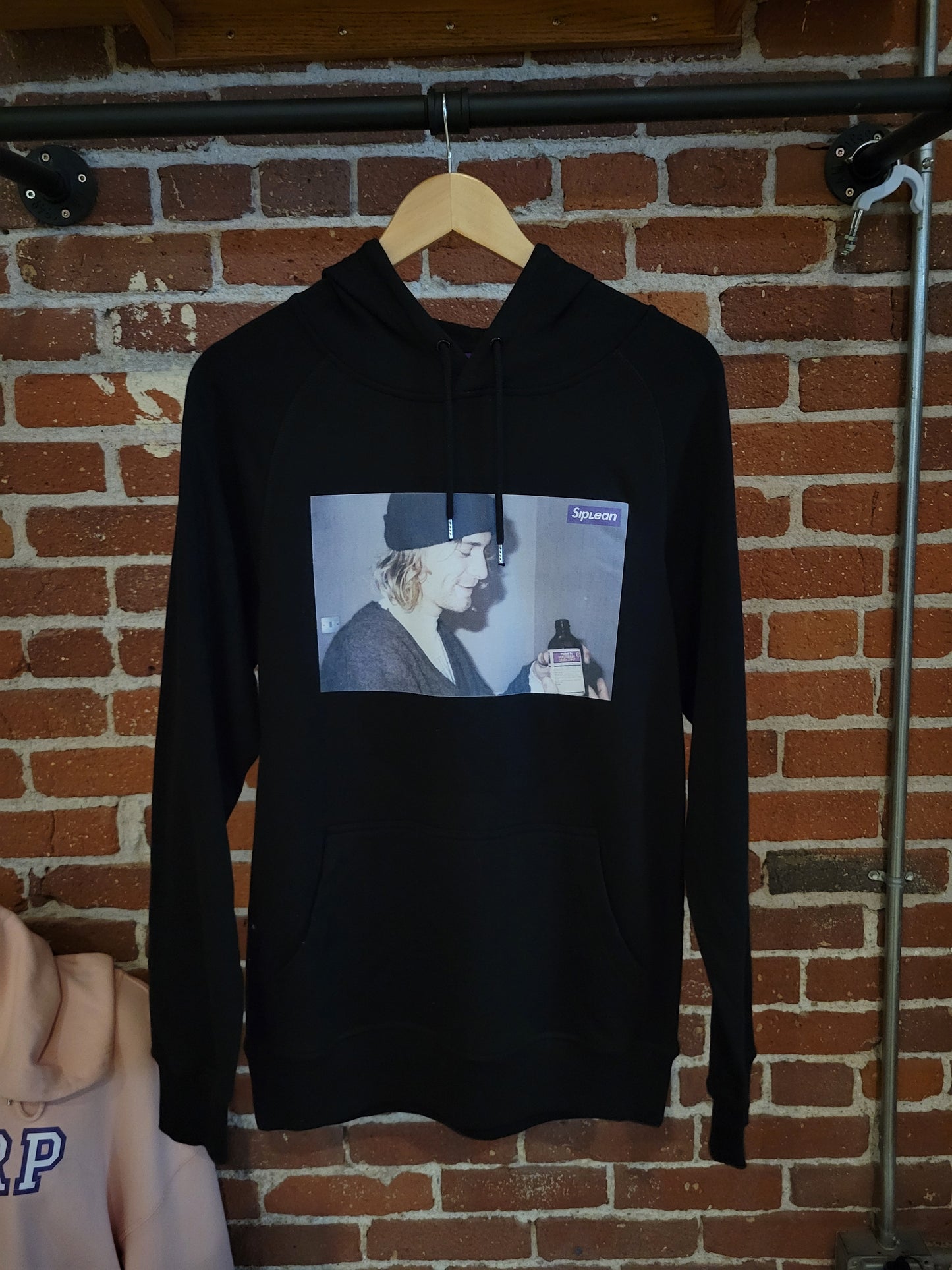 Siplean Kurt Cobain Black Hooded Sweatshirt