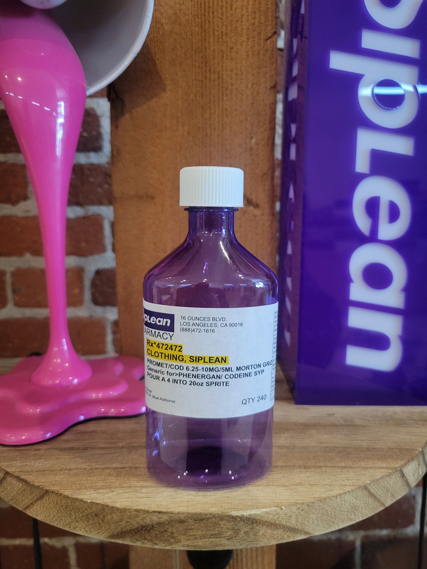 Siplean 8oz Medicine Bottle